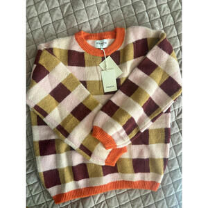 FRNCH colorblock sweater NWT